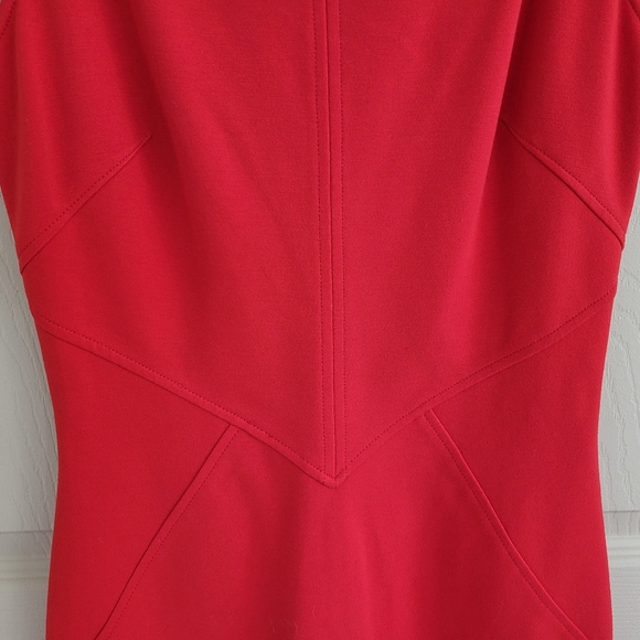 Diane von Furstenberg 'Helen' Red Bodycon Cocktail Dress, Size 6 - Picture 11 of 16